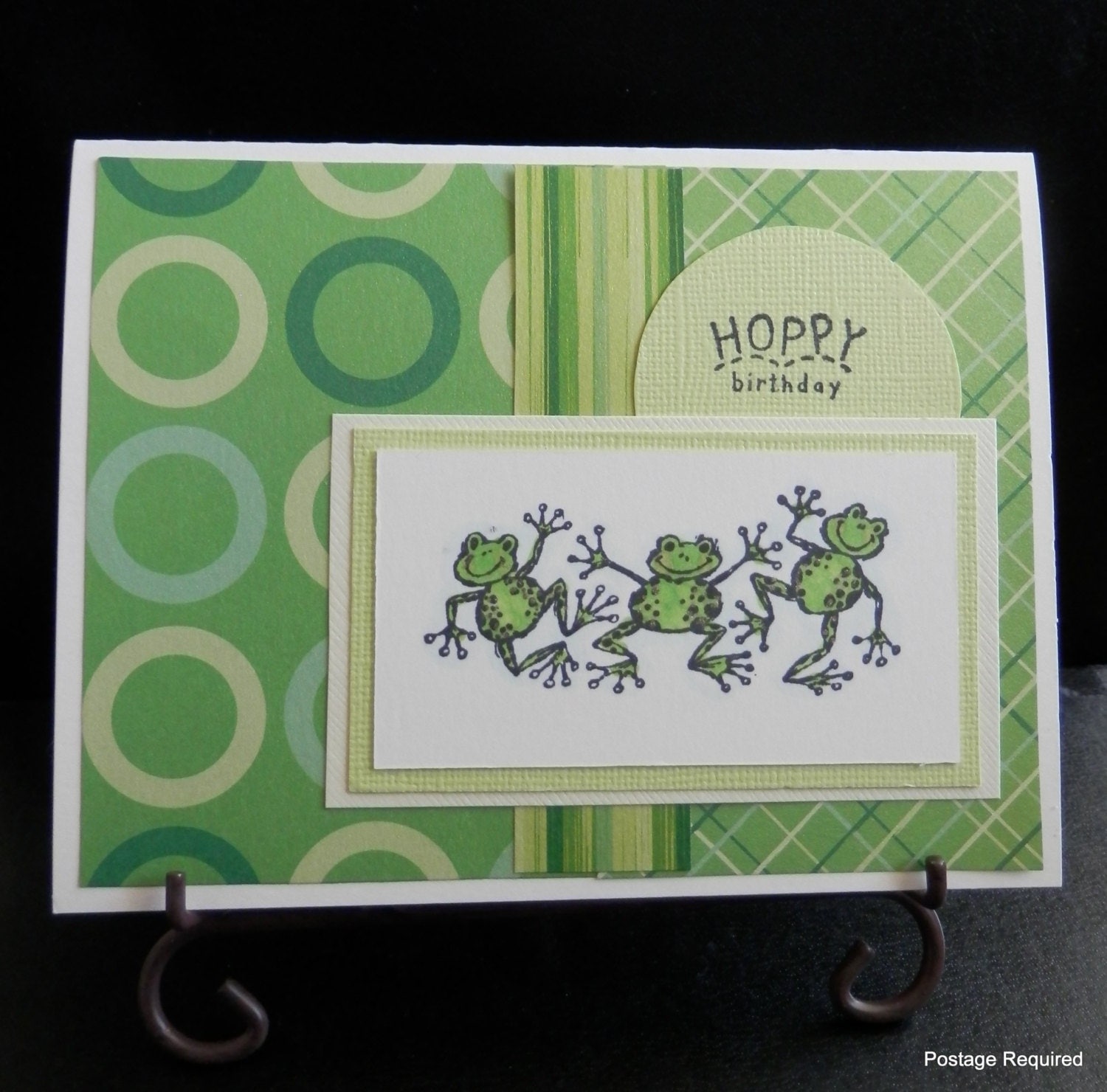 Greeting Card Handmade  Hoppy Birthday