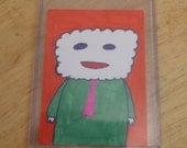 Cloud Creature Artist Sketch Card