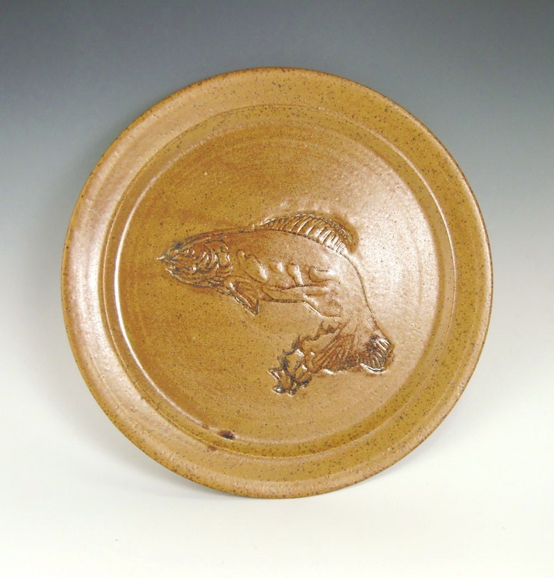 Pottery Serving Platter Fish Design