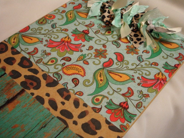 PAISLEY LEOPARD CLIPBOARD