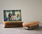 Set of 2 Vintage Shoe Brushes