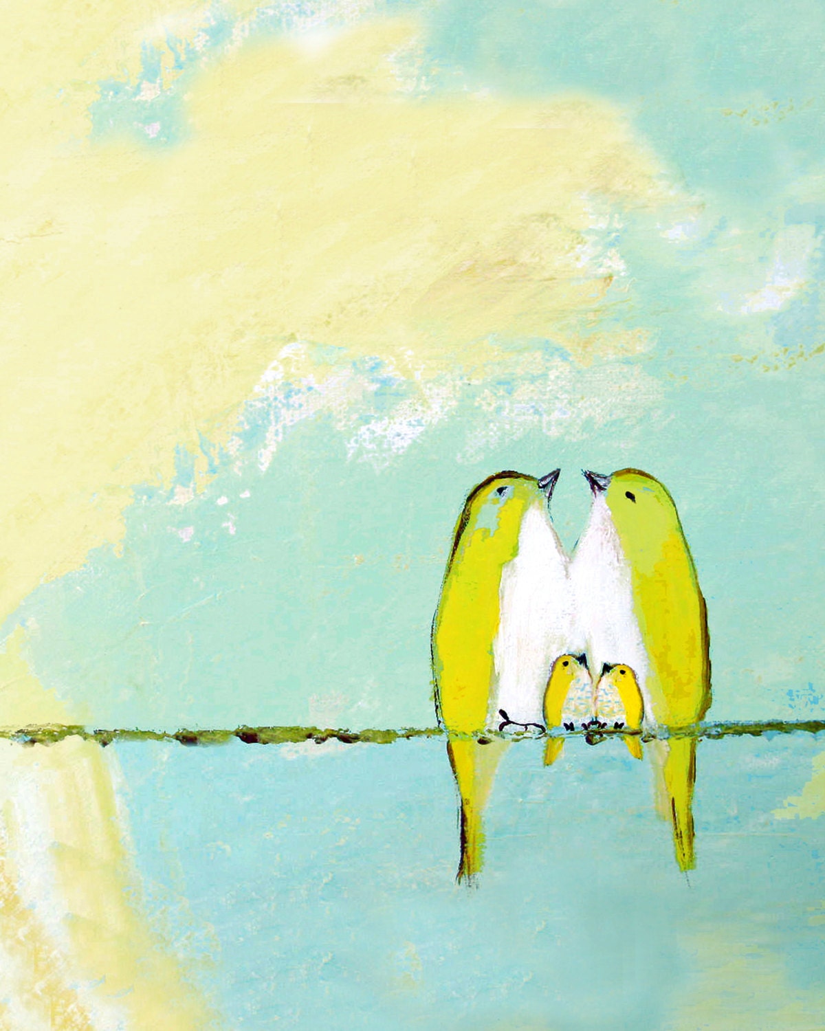 Love Beneath the Lemon Meringue Sky (8x10 portrait orientation print)