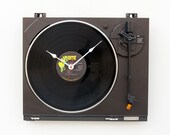Recycled Technics Turntable Clock
