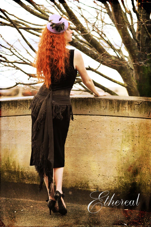 Eco Conscious Black Velvet Dress