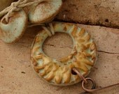 GOLDEN SUNFLOWER RING, Toggle Clasp and 2 Coordinating Beads