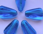 Blue Triangle Glass Drop Beads10mm DIY Jewelry Supplies Findings Earrings Bracelets Necklaces Anklets isosceles