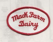 Vintage Uniform Patch Mack Farm Dairy