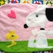 Vintage Handmade Snoopy Pillowcase