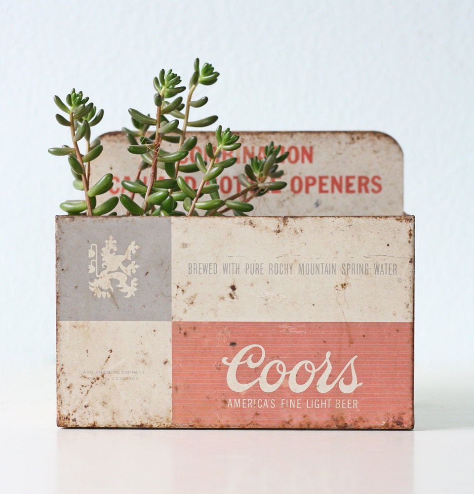 Vintage Coors Box - Display and Advertising, Combination Can and Bottle Opener Tin