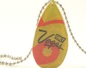 Only VEGAS Resin and Wood Teardrop PENDANT