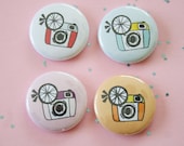 Retro Camera Button Choose Color(s)