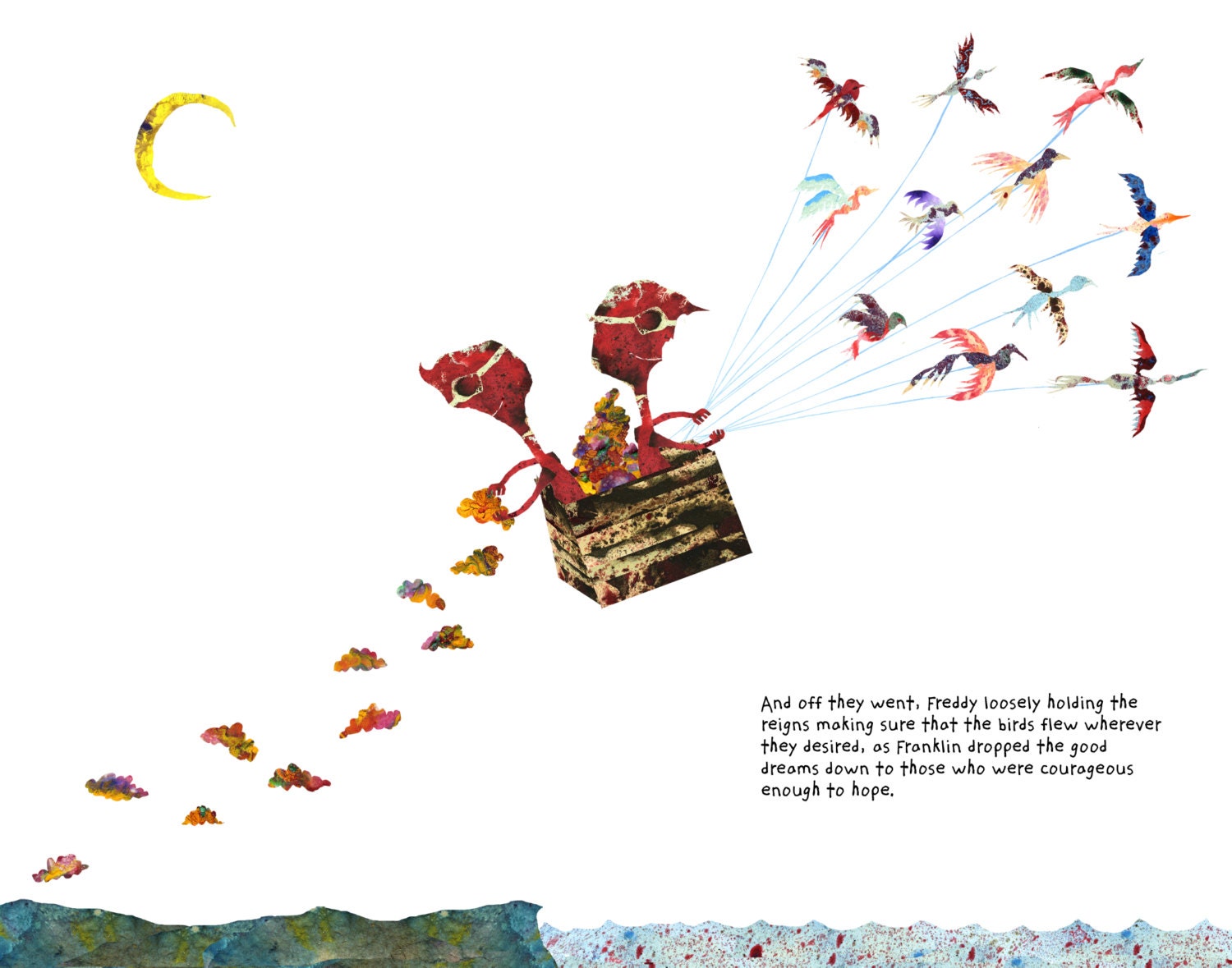 Franklin and Freddy the Purveyors of Good Dreams 11x14 Print