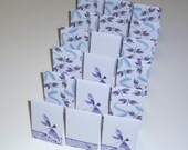 Mini Cards 18 Dragonflies - blank for thank you notes