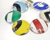 Recycled Jewelry Bracelet from Upcycled License Plates