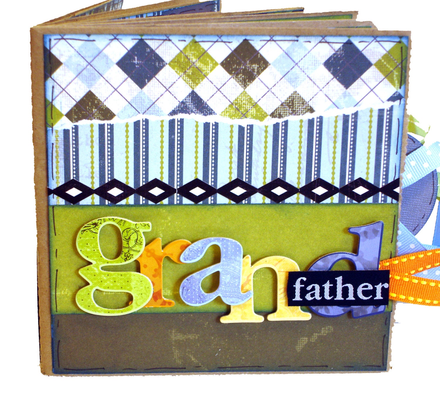 Grandfather Scrapbook - Paper Bag Album