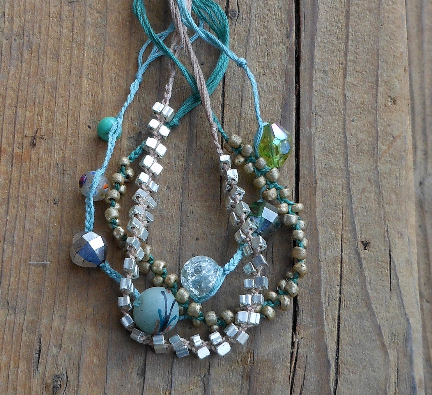 Braided and Beaded Friendship Bracelets
