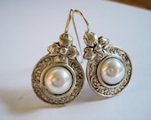 Vintage Pearl Dangle Earrings