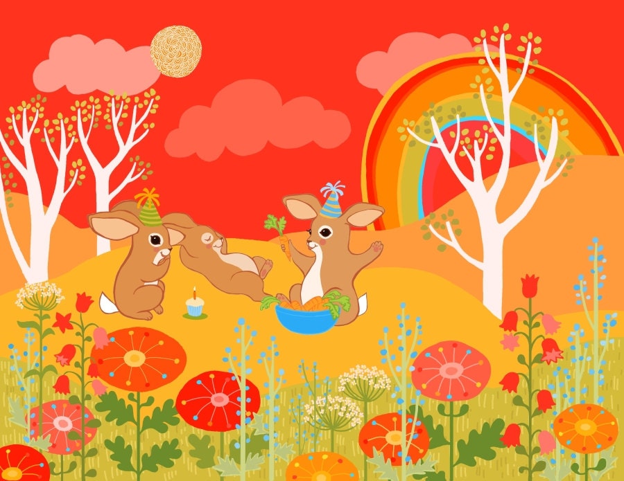 Baby Bunny Birthday Party - Large