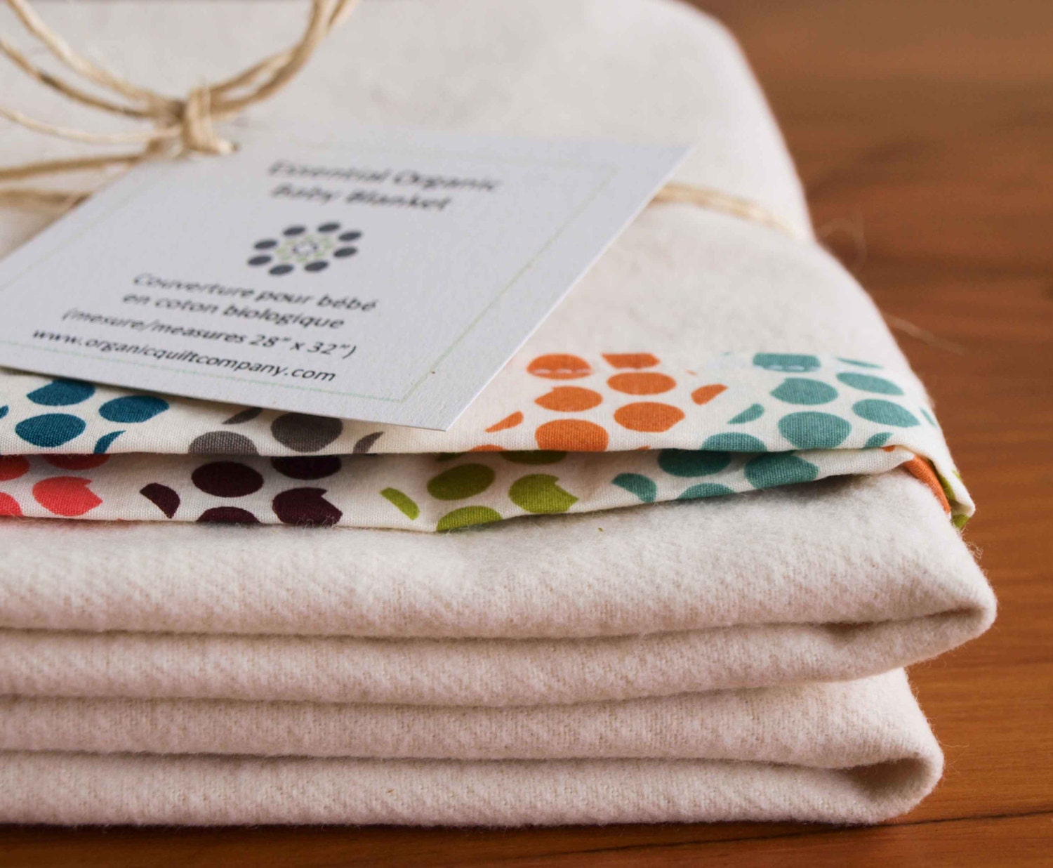 Essential Organic Baby Blanket, Polka Dance
