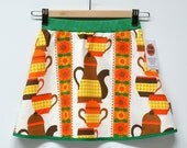 7/8y retro skirt "Tina" - made with love from vintage fabrics.