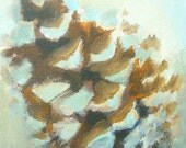 Outward- original painting of a pine cone
