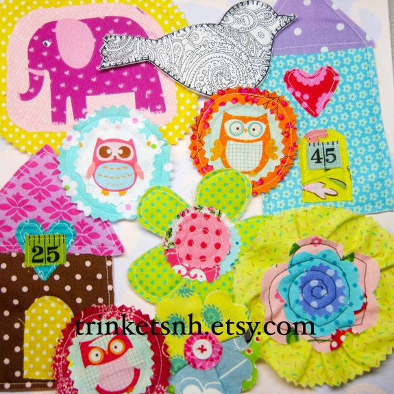 Miscellaneous Fabric Applique Embellishment Kit
