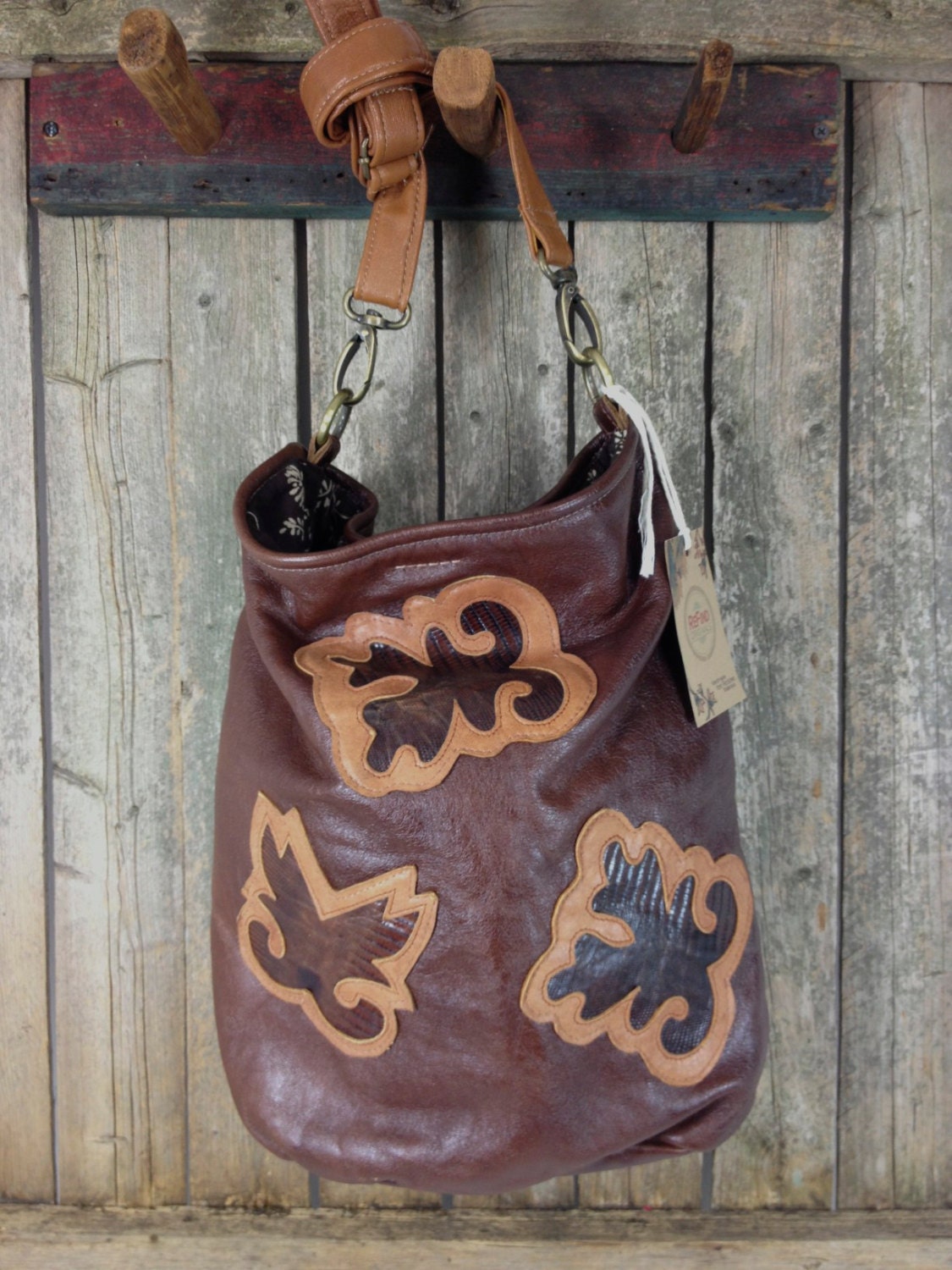 Rootin Tootin Bucket Tote in Browns