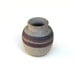 Vintage Pottery Vase Brown Tribal Design Olla Shape Jar Light Brown Clay