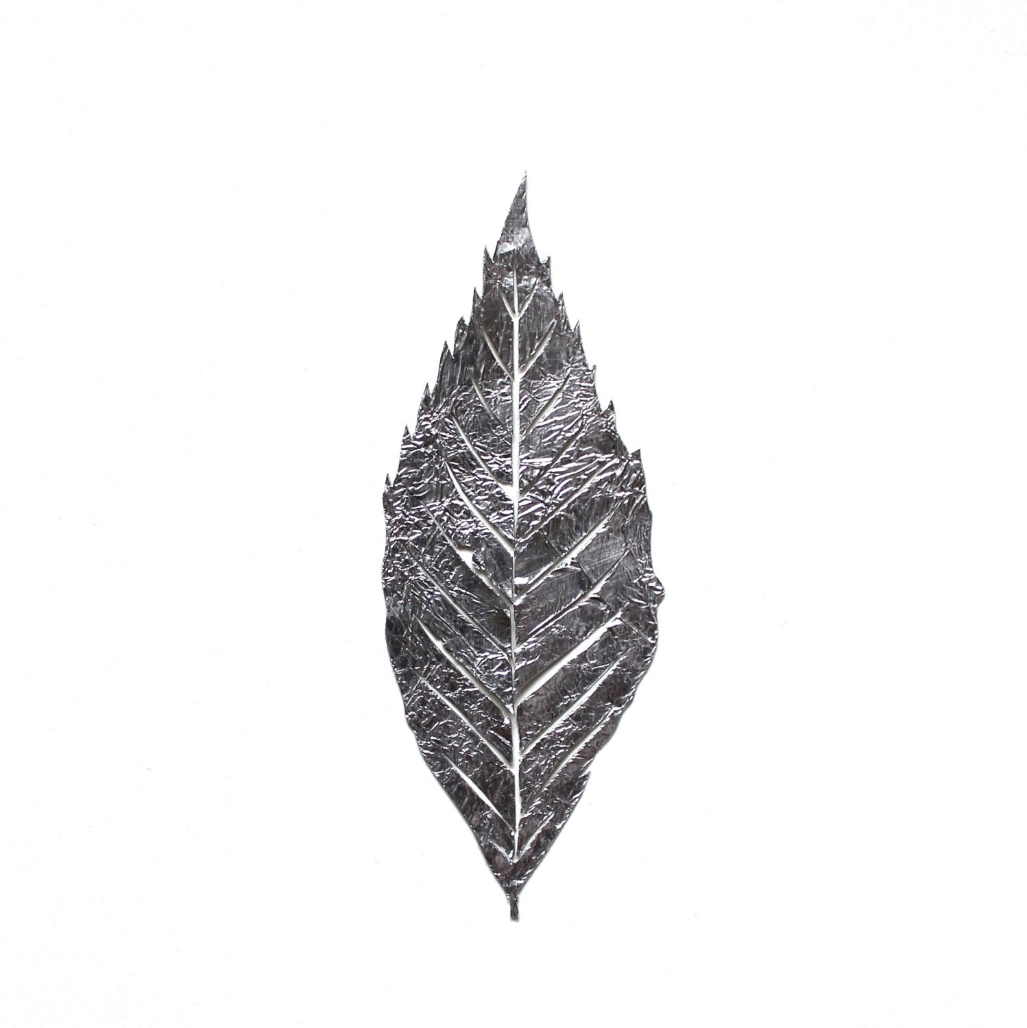Silver Leaf Silhouette Cutting BIRCH