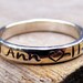 Custom Personalized Hand Stamped Stacking Ring, Mothers Ring, Engraved handstamped Ring, Childrens Name Ring- ONE