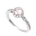 Palladium Asscher Morganite Diamond Engagement Ring Diamond Halo Custom Engagement Ring
