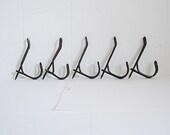 Vintage Wire Coat Hooks Metal Hooks Vintage Hooks Group of 5