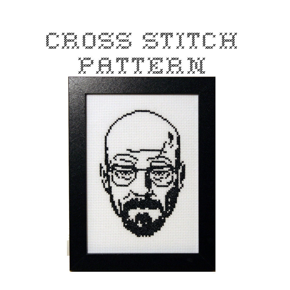 DIY Walter White - Breaking Bad - .pdf Original Cross Stitch Pattern - Instant Download
