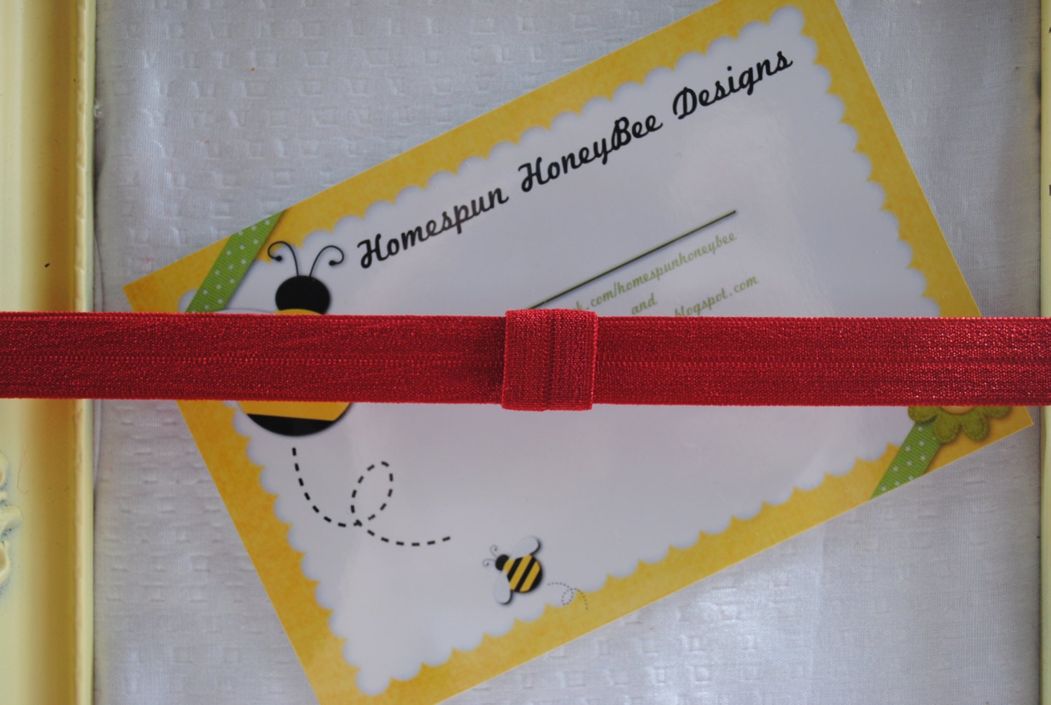 Baby Girl Hair Accessories...Crimson Interchangeable Headband for Girls...Baby Elastic Headband...Newborn Red Headband...Headband with Loop