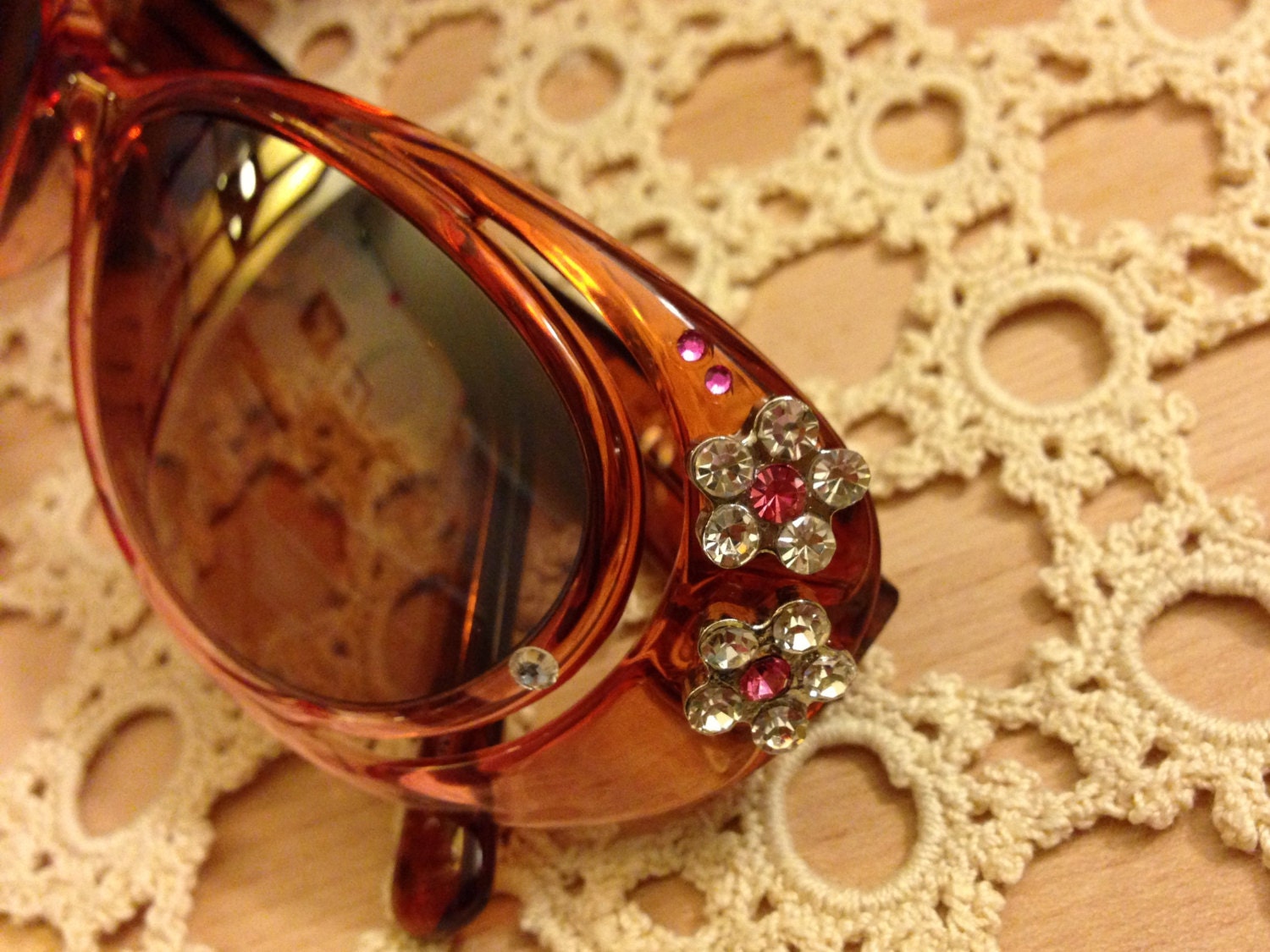 SUMMER SALE Dolly Vision Sunglasses 002 Upcycled Recycled Vintage 1990s One of a Kind OOAK