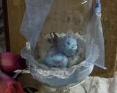 Cloche with Bird Nest