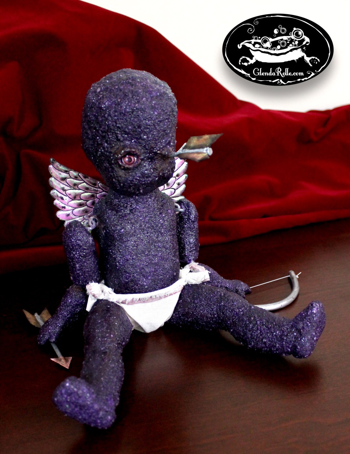 CLUMSY CUPID DOLL Sand Baby Castaway Custom Art Steampunk Gothic Horror Creepy Odd Dead Zombie Love