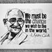 Mahatma Gandhi Original Illustration with quote
