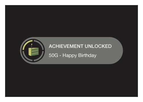 Birthday Achievement Unlocked Geeky Greeting Card