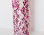 Cherry Blossom Bud Vase Hand Painted