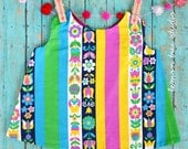 NEW -- Retro Stripes -- a Reversible Pinafore (Simply Sweet Collection)