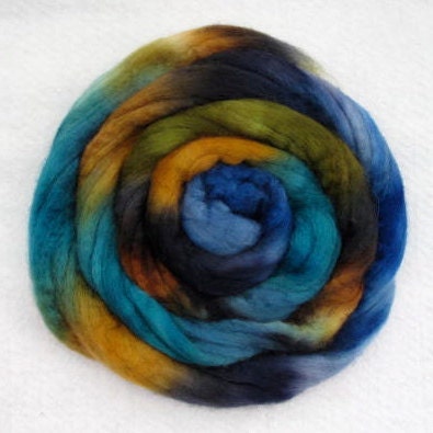Handpainted Roving - Blueface Leicester Wool