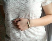 Mint bracelet, boho jewelry, Summer jewelry, simple, mint green stone, minimal bracelet, aqua green