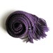 Scarf Knitted in Plum Purple
