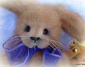 Artist Handmade OOAK Mink Bunny Rabbit Bear by Custom Teddys