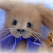 Artist Handmade OOAK Mink Bunny Rabbit Bear by Custom Teddys