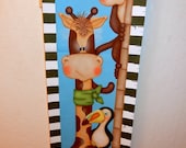 Custom Boy Girl Jungle Canvas Growth Chart