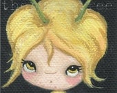 Buttercup Original Painting Mini 2 x 4