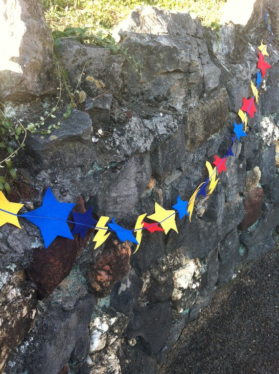 superhero birthday banner bunting//stars and bolts banner//photography prop Il_570xn