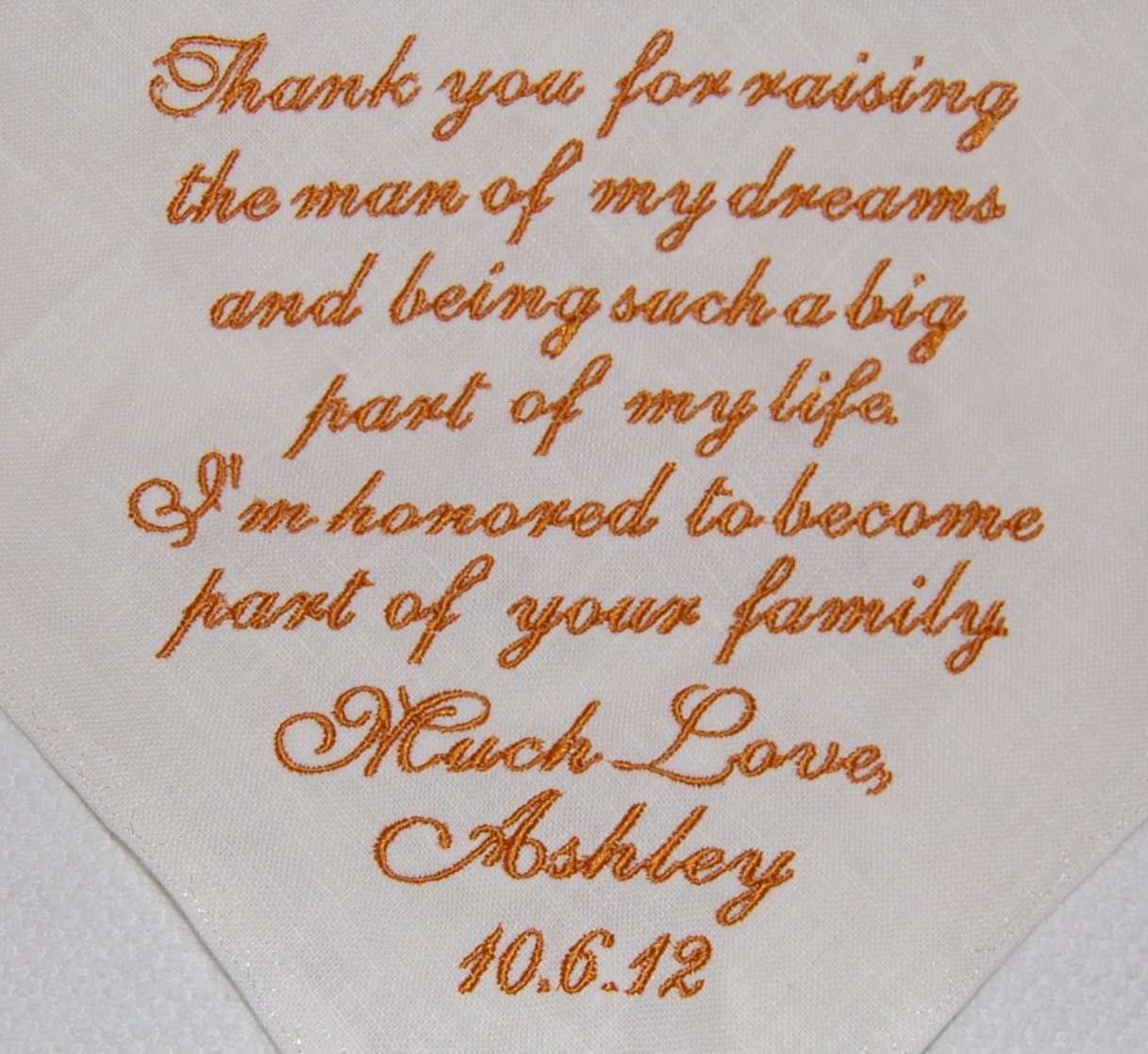 Wedding Handkerchief 100% Imported Italian Linen...Your Something Blue